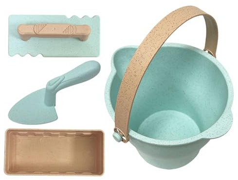 Bezijhr Beach Toy Set, Beach Toys,Sandbox Schloss Spiel Strandset | Castle Eimer Sand Toy Set Schaufeln Schaufeln Formen Sandbox -Werkzeug -Kit mit Mesh -Tasche für Kinder & Mädchen