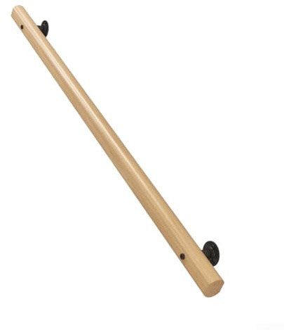 Treppengeländer aus Naturholz, 50 cm, strukturiert, rutschfest, Wandhalterung, Geländer für Zuhause, Villa für Duplex, Flur, ältere Menschen, Kinder, Sicherheitsgeländer, einfache Selbstmontage