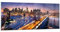 Wandbilder Dekoration Wohnzimmer Usa amerika new york manhattan Panorama Bilder auf Glas 120x50cm Glasbild Schlafzimmer Küche Wand Kunstdruck Art Groß Wanddeko Bild im Glas Modern GAB120x50-2820