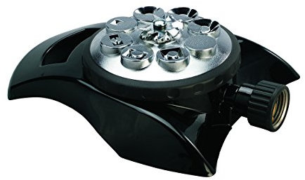 Orbit 96233 - Aspersor de Superficie, 24.5 x 17 x 7 cm, Color Negro y Plata