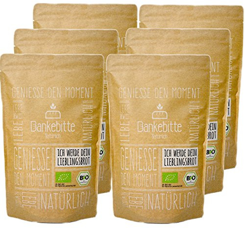 6er Pack Bio Brot Backmischungen Krustenbrot ROGGxanne - 850g Brot - vegan
