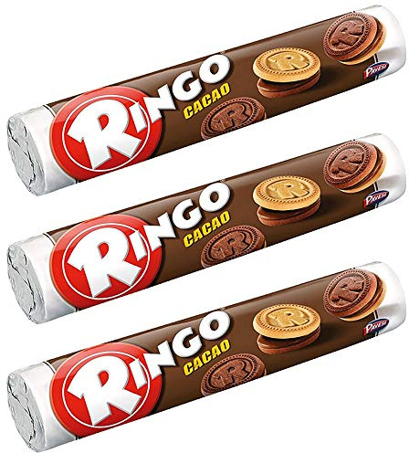 3x Pavesi Kekse Ringo 165g Kuchen mit Vanille snack cookies riegel schokoriegel