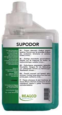 Supodor Destructeur d'odeurs enzymo-bactérien REALCO 1L