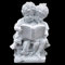 Thaiboo Massive Steinfigur Junge und Mädchen lesen in einem Buch Skulptur Steinguss Gartendeko wetterfest