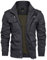 KEFITEVD Men's Casual Cargo Jacket Autumn Military Bomber Jackets Windbreaker Coat, Grey, XL