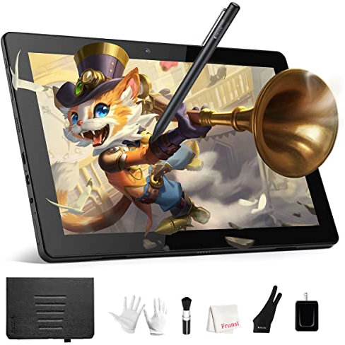 Frunsi RubensTab T11 Pro - Tableta de dibujo independiente, no necesita computadora, pantalla FHD de 10.1 pulgadas, CPU Octa-Core, aplicaciones de dibujo preinstaladas y tutoriales, más artículos