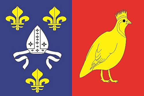 U24 Aufkleber Charente Maritime Department Flagge Fahne 8 x 5 cm Autoaufkleber Sticker