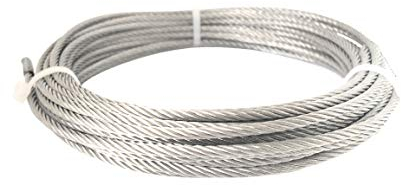 Edelstahlseil 7x7, 10m, 6mm Ø, V4A Seil Edelstahl AISI 316, rostfrei, mittelweich, mittlere Dehnung - Tecklenborg, Kegel GmbH