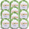 Wollidu Kira - Lot de 10 x 50 g pelotes de fil à tricoter 100 % coton - Pour tricot et crochet - Vert clair