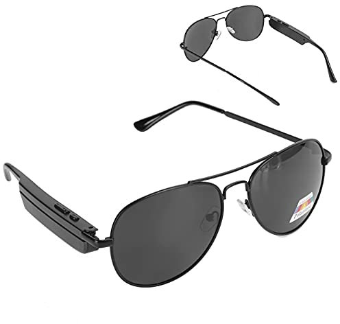 Gafas de Sol Inteligentes con Bluetooth, Gafas para Auriculares al Aire Libre con Audio inalámbrico Plegable portátil, Función de Llamada de Asistencia, Música de Apoyo
