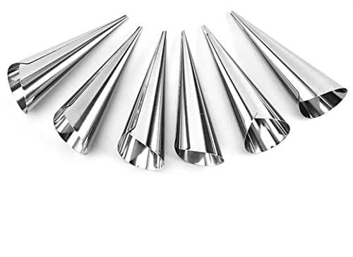 5/10 stücke DIY. Backkegel Horn Gebäck Roll Kuchenform Spirale gebackene Croissants Tubes Cookie Dessert Küche Backwerkzeug (Color : 5 PCS)