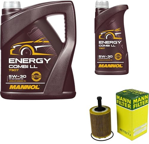 QR-PARTS 69109550 Filter Set Inspektionspaket 6 Liter MANNOL Motoröl Energy Combi LL 5W-30 API SN/CF MANN-FILTER Ölfilter