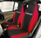Rebeca Shop® Autositzbezüge kompatibel für Smart | Made in Italy | Set Vordersitzbezug Paar (w453 - dritte Serie, Schwarz/Rot)