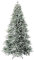 Magie di Natale Albero di natale Innevato Slim Folgarida in PE Effetto Real Touch + Flock 240 cm