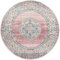 the carpet Palma - vielseitiger Indoor- & Outdoor-Teppich, modernes Design, Wohnzimmer, wetterfest & UV-beständig, langlebig und pflegeleicht, Balkon, Wintergarten, Rosa, 120 cm Rund