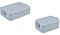 Mepal | Take a Break Duo Pack | Brotdose To Go | Lunchboxen für 2 bis 4 Sandwiches oder 4 bis 8 Brotscheiben | ideal für Meal Prep | Essenbox mit Unterteilung | Nordic blue
