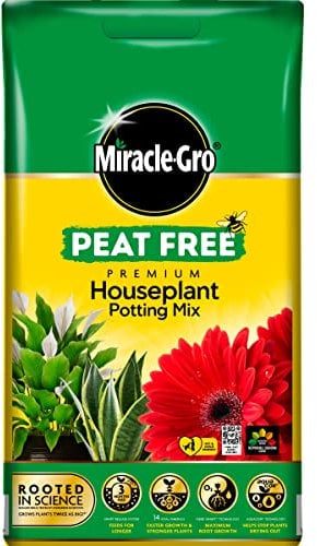 10L Miracle Gro Premium Compost, Peat Free, Multi-Purpose Fertilisers, Gardening Soils for Outdoor and Indoor Planting, Small to Large Plants (Houseplant Potting Mix)