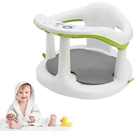 Stronrive Badesitz für Babys, Baby-Badewannensitz zum Baden im Sitzen, Niedliche Baby-Duschstühle zum Sitzen in der Badewanne, Badezimmersitze für Babys von 6–18 Monaten