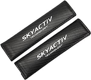 THOMIX 2 Stück Auto Gurtpolster für Mazda Skyactiv, Weiches Bequem Sitzgurt Polsterung Sicherheitsgurt Schulterschutz Abdeckun Innenraum Styling Zubehör