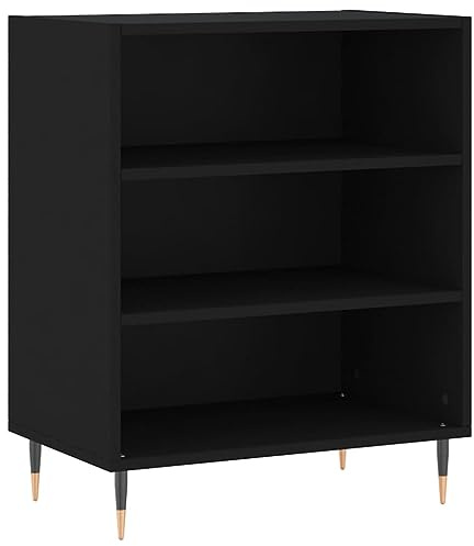 vidaXL Sideboard Schwarz 57x35x70 cm Holzwerkstoff