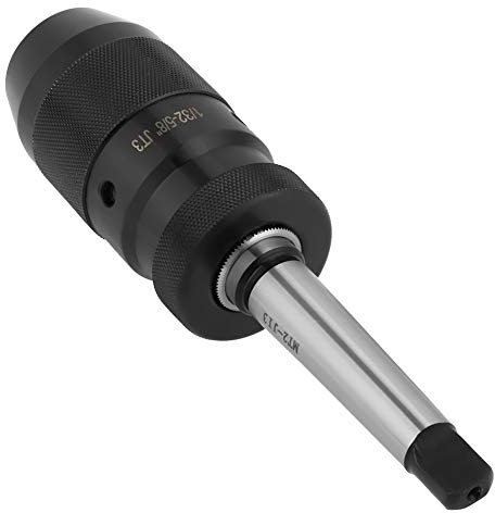 Mandrin de Perçage Auto-serrant, Mandrin de Perçage Rotatif sans clé, capacité de 1 à 16 Mm, Acier 45# avec Foret Conique MT2-JT3, pour Perceuses, Fraiseuses, Outils à Main