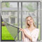 Window Nets to Keep Bugs Out, MOEGFY Magnetic Fly Screens for Windows, Adjustable DIY Window Screen Insect Screen Mosquito Net Fits Any Size Smaller Than 48”X43”, Cat Window Guard, Easy to Install