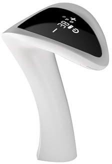 XJTNLB Robinet Infrarouge à Pile Robinet Automatique Lave Main avec Affichage Numérique Robinet Salle Bain,Blanc