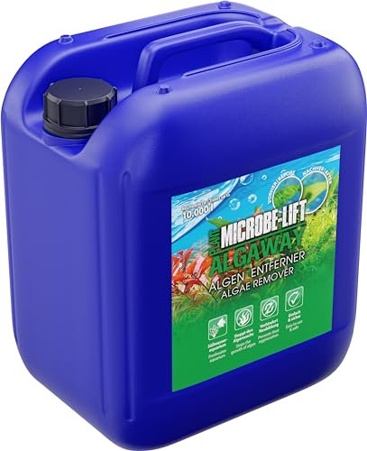 Algenmittel Aquarium – Microbe-Lift Algaway 5000 ml – stoppt Faden-, Grün- & Punktalgen sichtbar – kupferfrei & pflanzensicher – verhindert Neubildung – für klares Wasser & gesunde Pflanzen