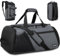 Sporttasche Herren 40L Groß Sporttaschen Reiserucksack Mehrere Taschen Rucksack mit Schuhfach Nassfach Wasserdicht für Schulter und Hand Trainingstaschen Weekender Tasche Sports Bags Grau