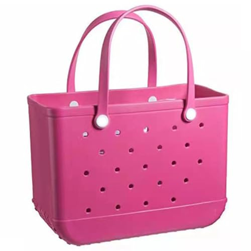 Whrcy Playa,Bolso Tote Goma EVA Con Agujeros | Elegante Mano Para Mujer Para Playa, Piscina, Gimnasio, Deportes, Compras