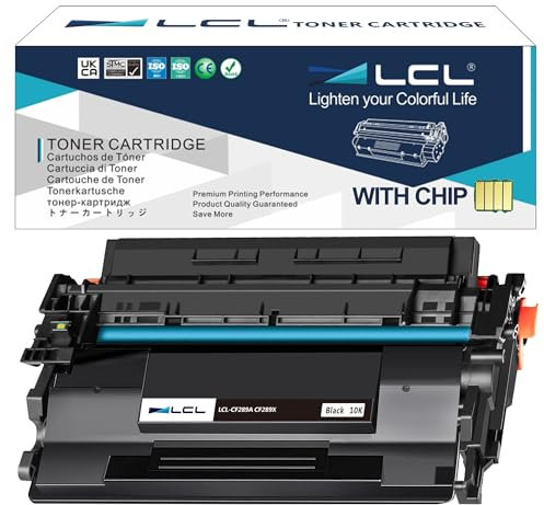 LCL 89X Tonerkartusche kompatibel für HP 89A 89X CF289A CF289X (mit CHIP) kompatibel für HP Laserjet Enterprise M507 M507dn M507x MFP M528dn MFP M528f Flow MFP M528z M528c (1 Packung)