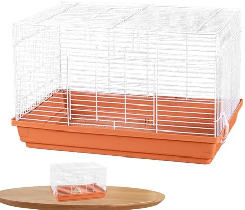 Chinchilla-Käfig – Großes Versteck für Rennmäuse | Belüfteter Kleintier-Lebensraum mit abnehmbarem Boden, Haustierkäfig-Zubehör zum Schlafen