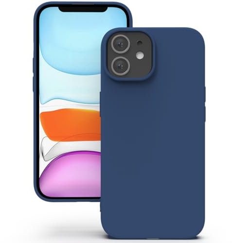YATWIN für iPhone 11 Hülle, Premium Silikon Handyhülle mit Kameraschutz, Seidig-Weicher Berühren Ultra Dünne Stoßfeste Kratzfeste Schutzhülle, Blau