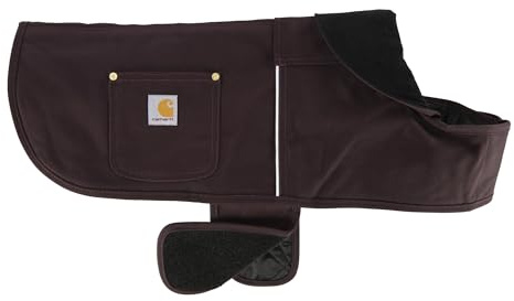 Carhartt Feste, isolierte Hundejacke, strapazierfähige, wetterfeste Jacke für kalte und windige Bedingungen, Dunkles Weinrot, Größe L