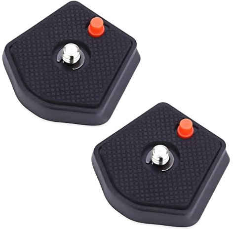 Pair of Universal Tripod SLR Camera Quick Release Plate 785PL, 1/4inch Screw Compatible with Manfrotto Modo Most Models