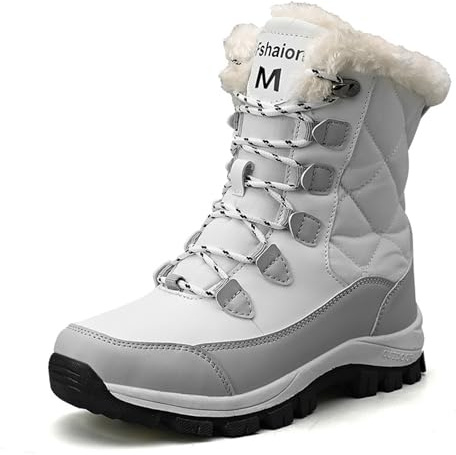 Sudychen Bottes de Neige Femme Hiver Doublées Imperméables