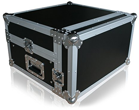 Winkelrack 2+8HE Flightcase mit Ablage Notebook