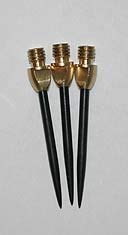 THOR-DARTS ®™ Stahlspitzen Wechselspitzen Converter (Gold-schwarz, 9 Stück / 3 Set)
