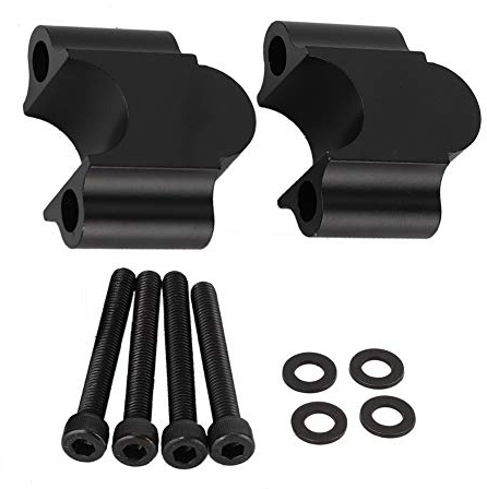Universal aluminiumlegering motorcykel styrt upphöjd klämma. Riser 7/8 '' 22mm (svart)