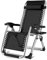 DQCHAIR Übergroßer Garten, Der for Schwere Leute Stützt, Patio-Klappstühle Mit Becherhaltern, Tragbarer Sonnenliege-Nullgravity-Stuhl, Unterstützung 200kg (Color : No mat)