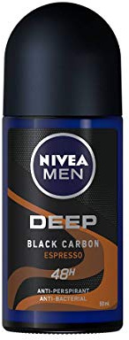 NIVEA Roll On Men Deep Espresso 50ML (Pack of 3)