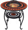 Tidyard Mosaik Feuerschale Feuerstelle Grillschale Feuerkorb Mit einem vierbeinigen St?nder,Grill genutzt Fire Pit Grillstelle Feuerkorb Terrassenfeuer 68 x 68 x 60 cm,Stahl und Keramik