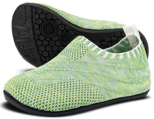Sosenfer Pantofole da Casa Ragazzi Ragazze Scarpe Interne a Maglia Antiscivolo per Bambini Slipper Kids Unisex-pinguolv-30