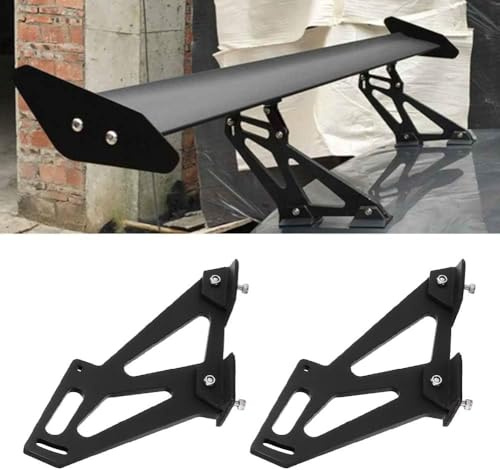 Kuuleyn Auto Spoiler Halterungen, 5 Spoiler Halterung, 11 cm Universal, Aluminiumlegierung, Schwarz