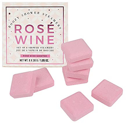 Gift Republic Set of 8 Shower Steamers Gift Pack Rosé Wine Scent (8x 30 Gram)
