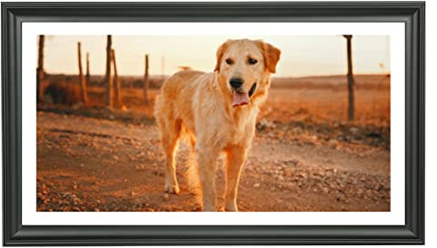 LTYHHK 30,5 x 55,9 cm Panorama-Bilderrahmen Massivholz, Displays Bild 25,4 x 50,8 cm ohne Matte, Posterrahmen 30,5 x 55,9 cm Fotorahmen Familienwand 25,4 x 50,8 cm Bilderrahmen Schwarz (LMKB12)