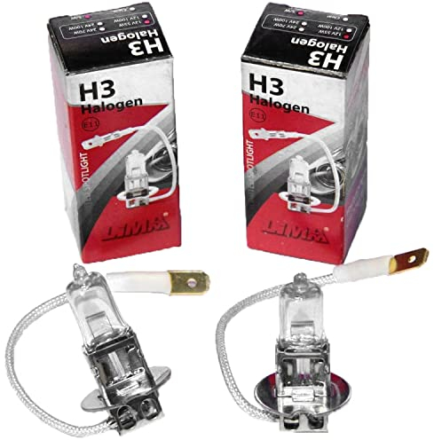 2X Halogen H3 Scheinwerferlampe Birne 70W 24V Abblendlicht Fernlicht Glühlampen | E - Prüfzeichen | Sockel PK22S - Warm Weiß