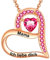 LOVORDS Damen Halskette Rose Gravur Mama Ich liebe dich 925 Sterling Silber Herz Kette Anhänger Liebesgeschenke für Mutter