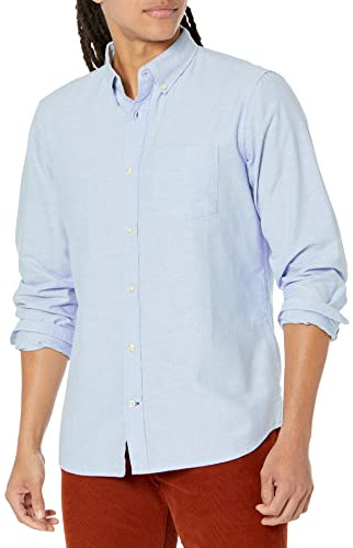 GAP Herren Long Sleeve Oxford Button Down Shirt Hemd mit Button-Down-Kragen (1er Pack)