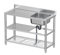 Lavello da cucina 80X50X80Cm ， Lavello da cucina per ristorante commerciale a vasca singola ， Lavandino con lavabo multiuso per rubinetto ， Lavello da cucina per esterni autoportante ， Scaff